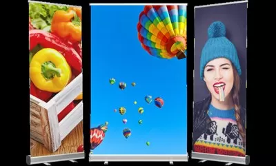 Fabric Roll Up Standee, Size: 2.75 X 6.00 Feet sellers